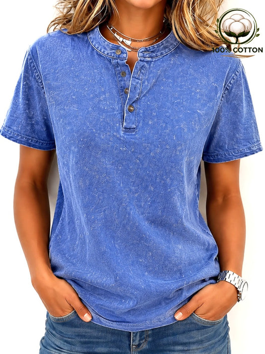 Women's 100% Cotton Short Sleeve Tee
