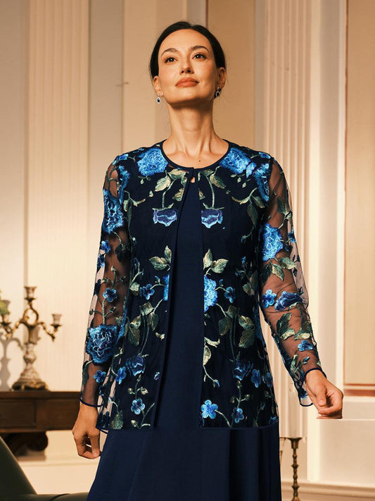Embroidered Tulle Jacket
