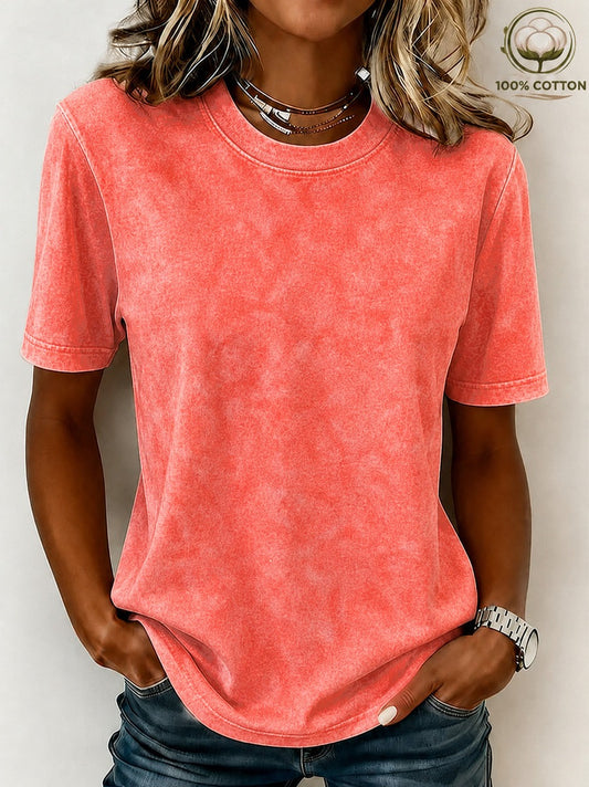 Crew Neck 100% Cotton Tee
