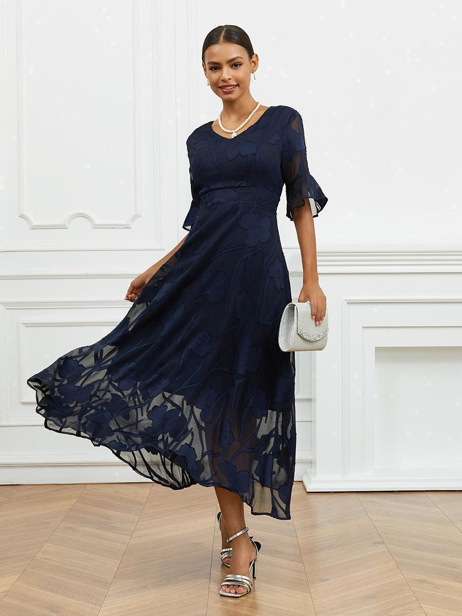 Ruffle Flutter Lace Maxi Dress vvcloth Ruffle Flutter Lace Maxi Dress vvcloth