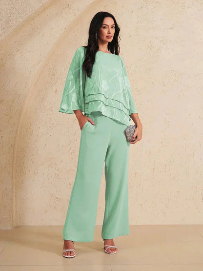 Chiffon Bloemenlaagjes Blouse