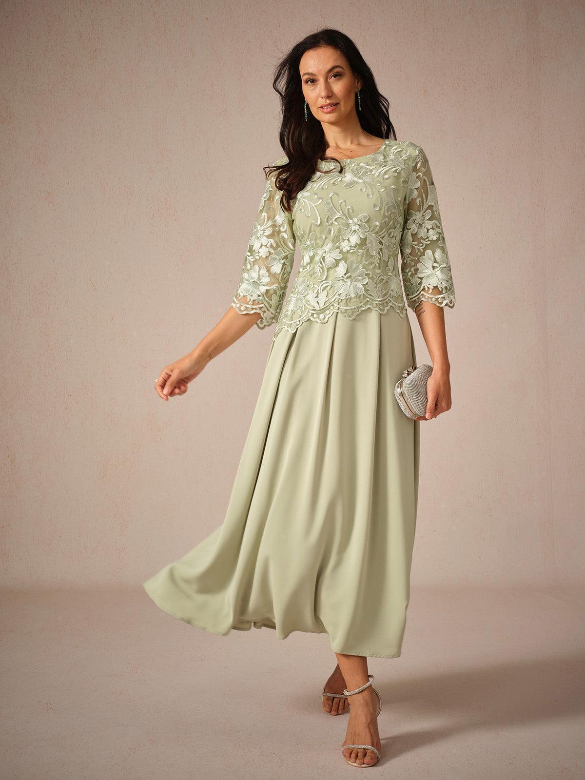 Ruffle Ruched Lace Maxi Dress