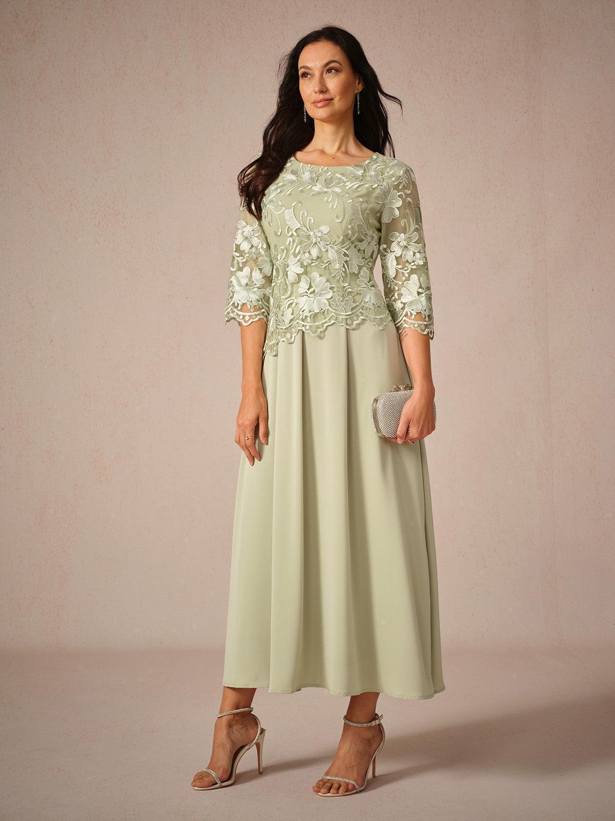 Ruffle Ruched Lace Maxi Dress