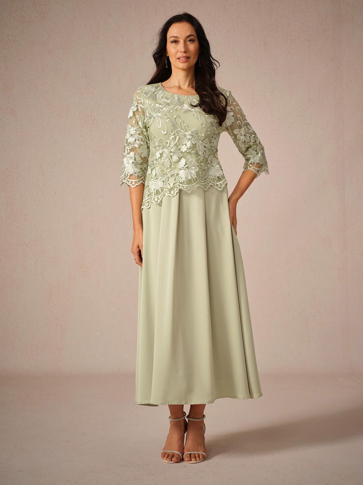Ruffle Ruched Lace Maxi Dress