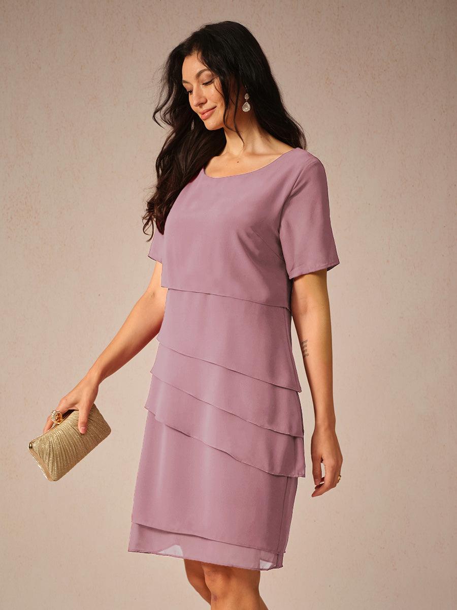 Robe mi-longue à volants en mousseline
