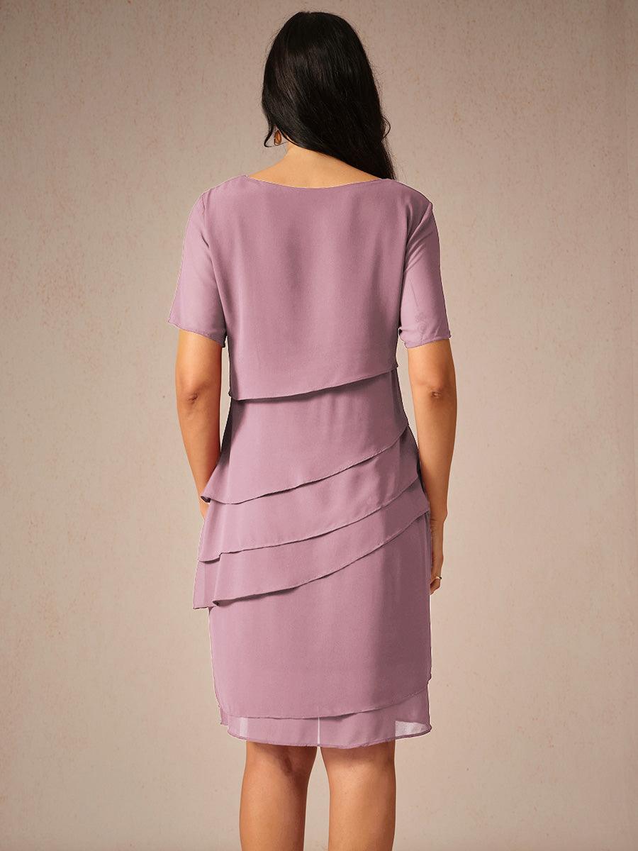 Robe mi-longue à volants en mousseline