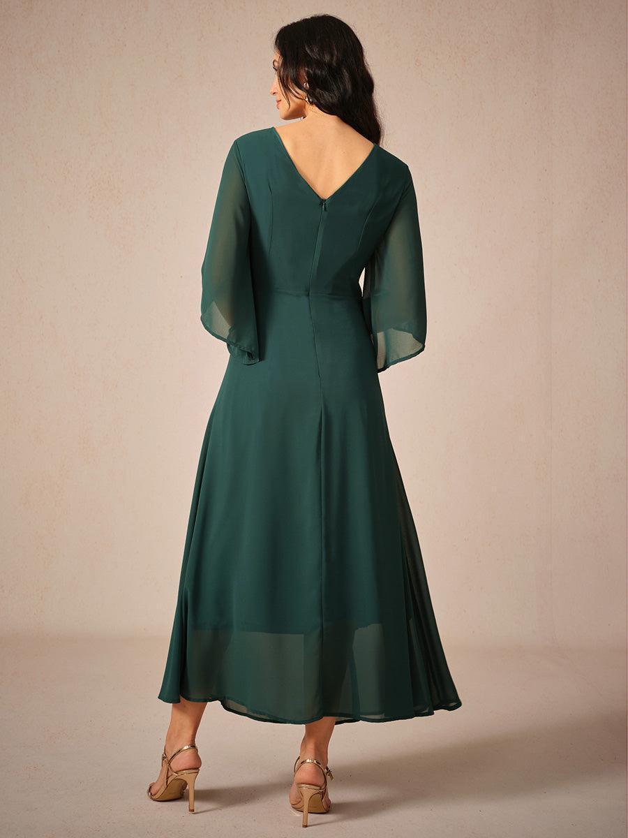 Twisted Ruffle Pearl yarn Maxi Dress