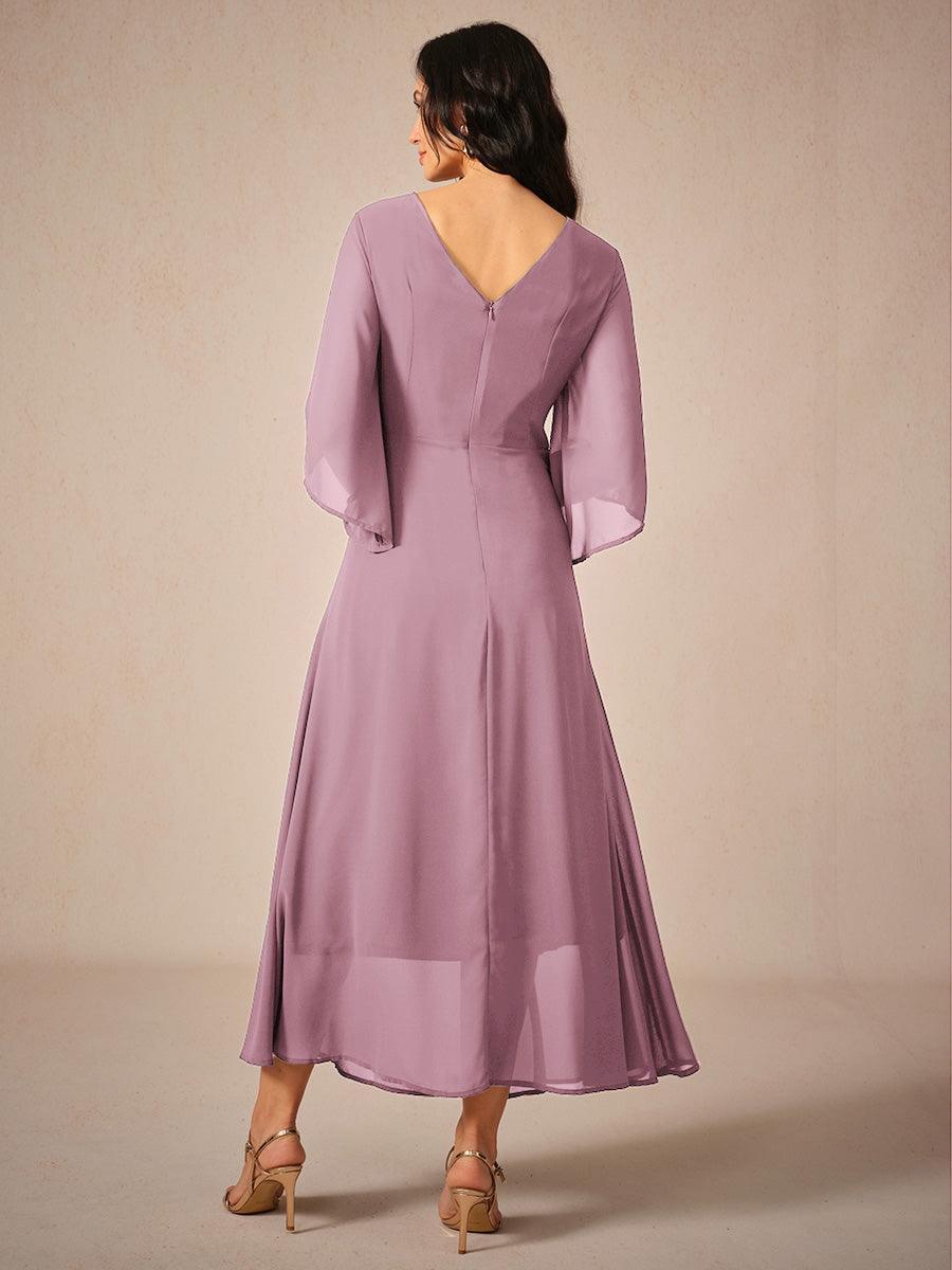 Twisted Ruffle Pearl yarn Maxi Dress