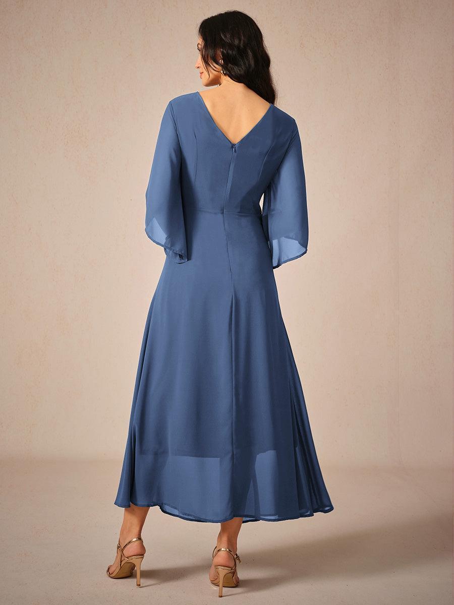 Twisted Ruffle Pearl yarn Maxi Dress