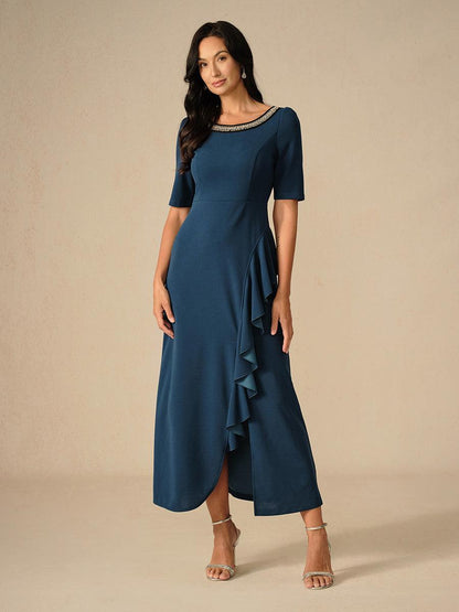 Elegant Ruffle Maxi Dress
