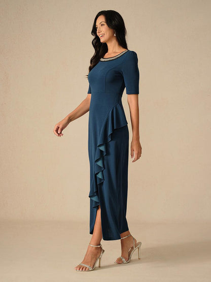 Elegant Ruffle Maxi Dress