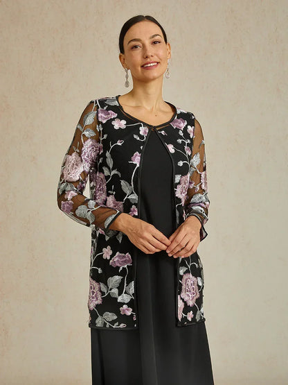 Floral Embroidered Lace Jacket
