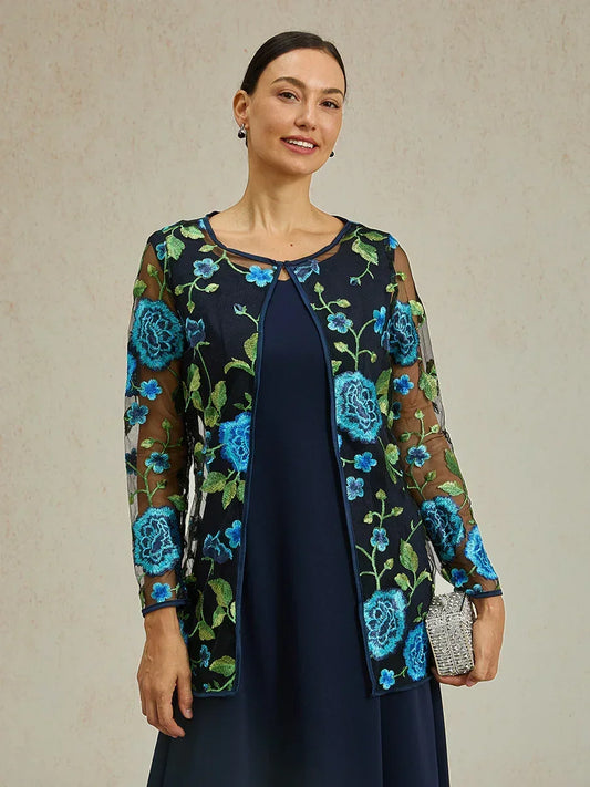 Floral Embroidered Lace Jacket