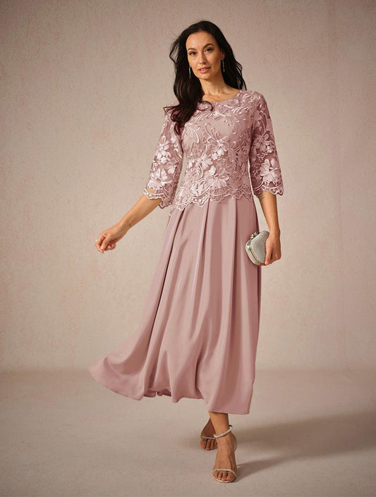 Ruffle Ruched Lace Maxi Dress
