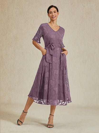 Ruffle Flutter Lace Maxi Dress