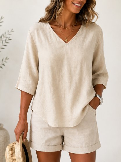 Vintage Cotton Blend Blouse
