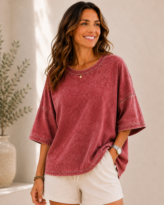 Washed 100% Cotton Blouses