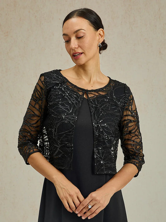 Sequin Embroidered Lace Jacket