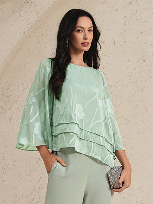 Chiffon Floral Layered Blouse
