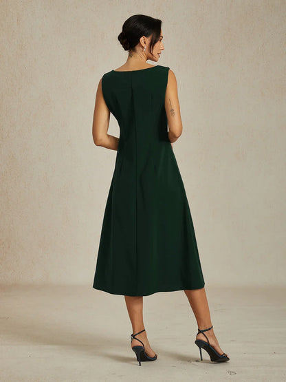 Sleeveless Sheath Midi Dress