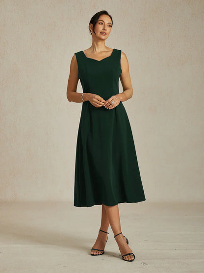Sleeveless Sheath Midi Dress