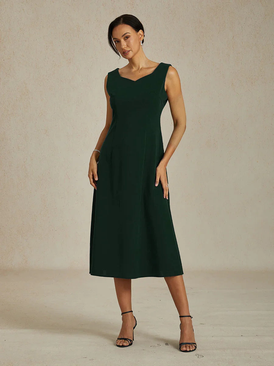 Sleeveless Sheath Midi Dress