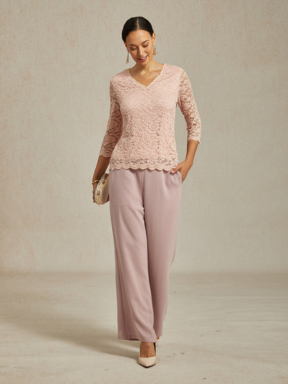 Elegantes Spitzentop mit Fledermausärmeln