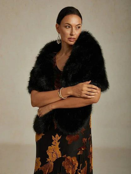 Navy Floral Chiffon Evening Gown with Asymmetrical Hem