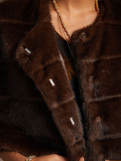 Maxikleid mit Rüschen und flatternder Spitze