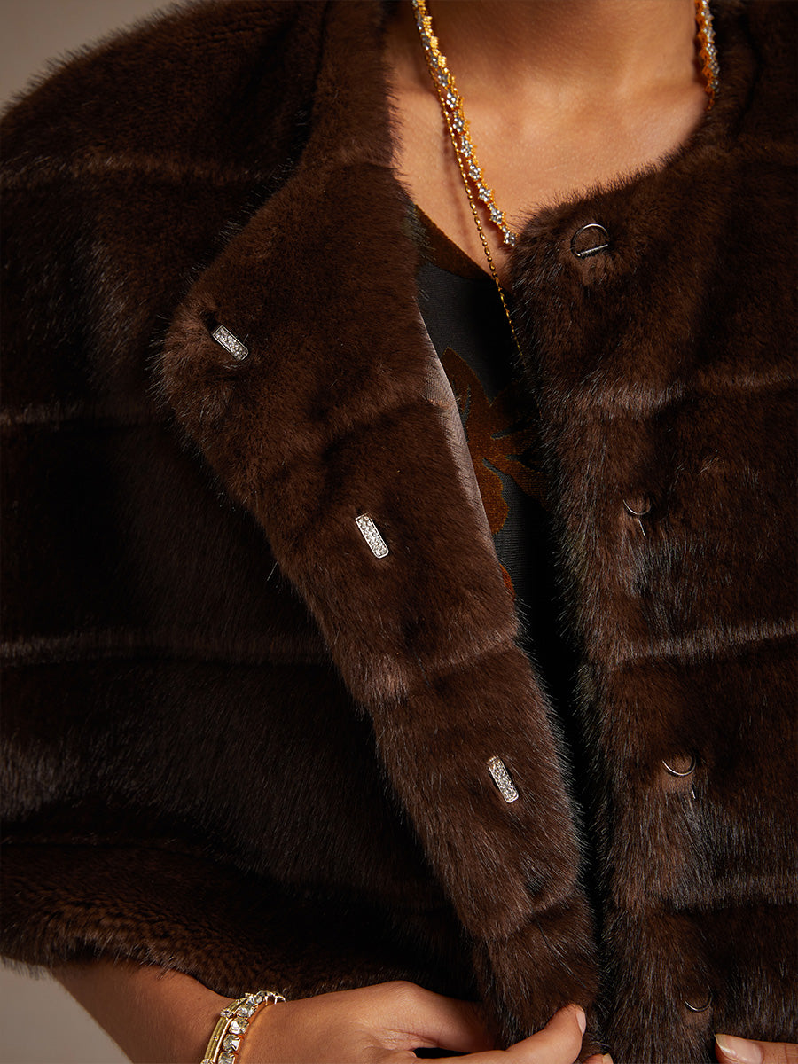 Maxikleid mit Rüschen und flatternder Spitze