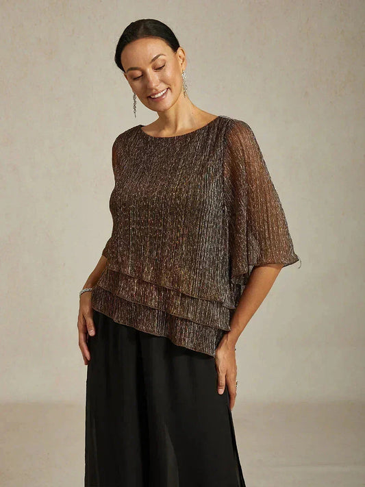 Chiffonbluse mit Blumenmuster