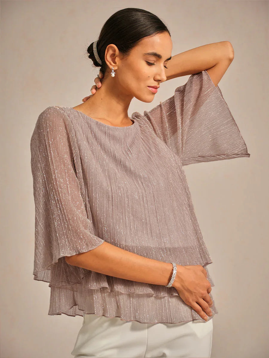 Chiffon Floral Layered Blouse