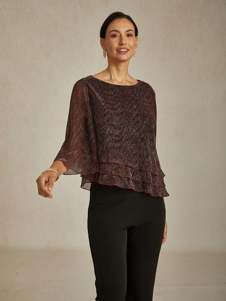 Chiffonbluse mit Blumenmuster