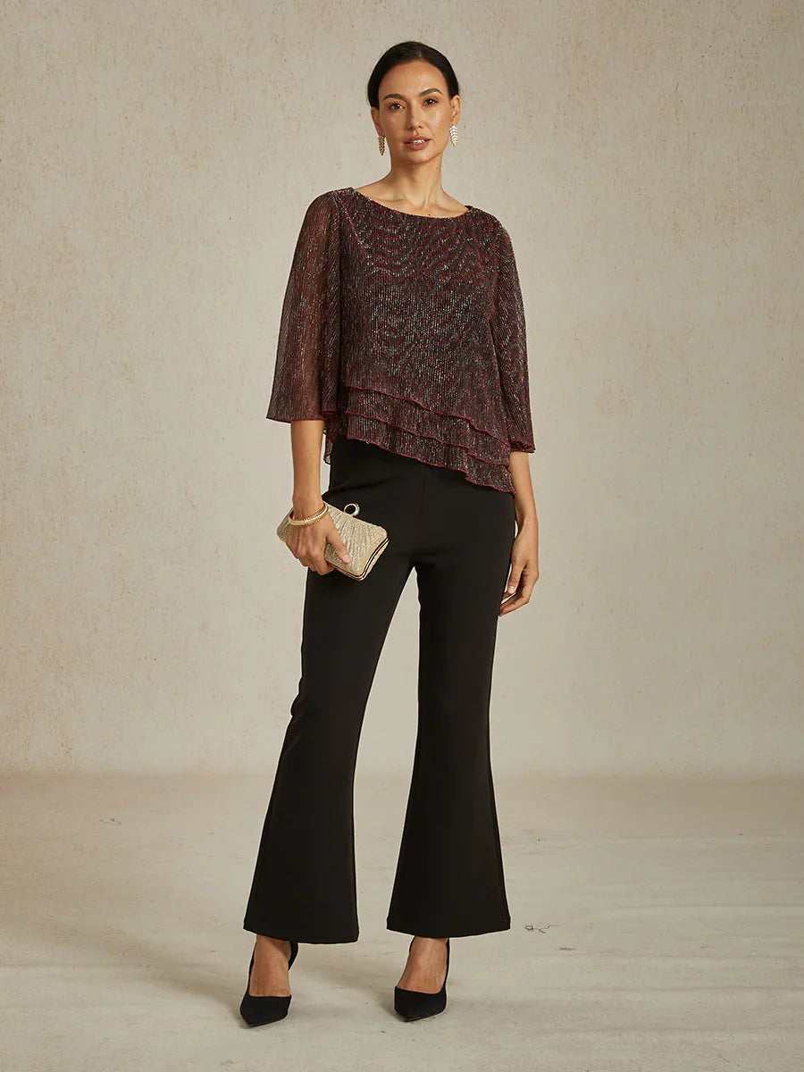 Chiffonbluse mit Blumenmuster