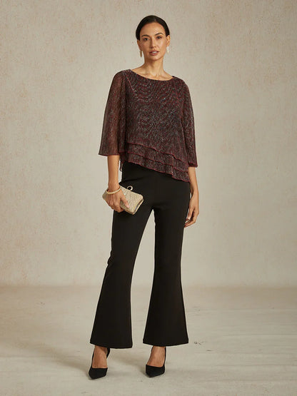 Chiffonbluse mit Blumenmuster
