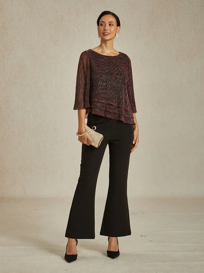 Chiffonbluse mit Blumenmuster