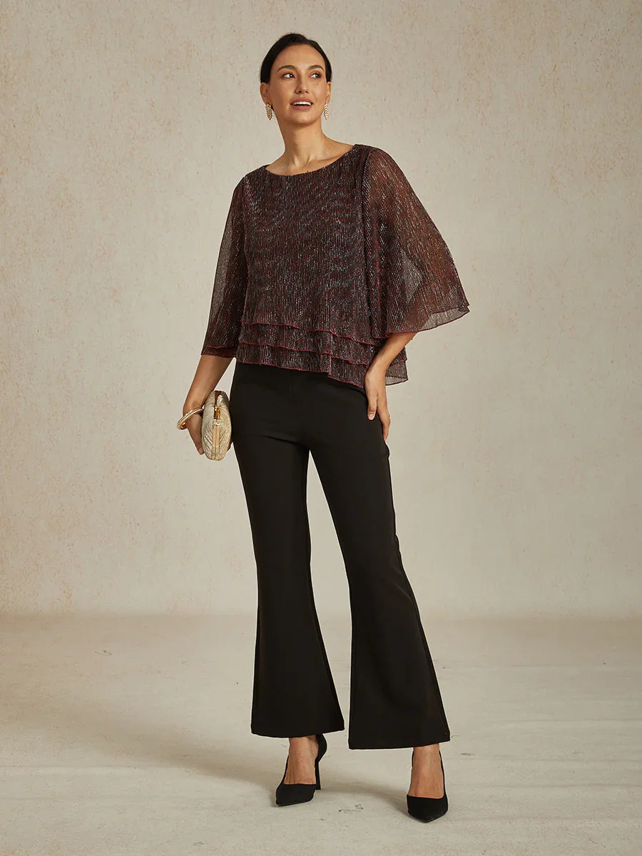 Chiffonbluse mit Blumenmuster