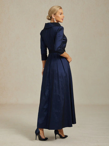 Florales Chiffon-Abendkleid mit asymmetrischem Saum