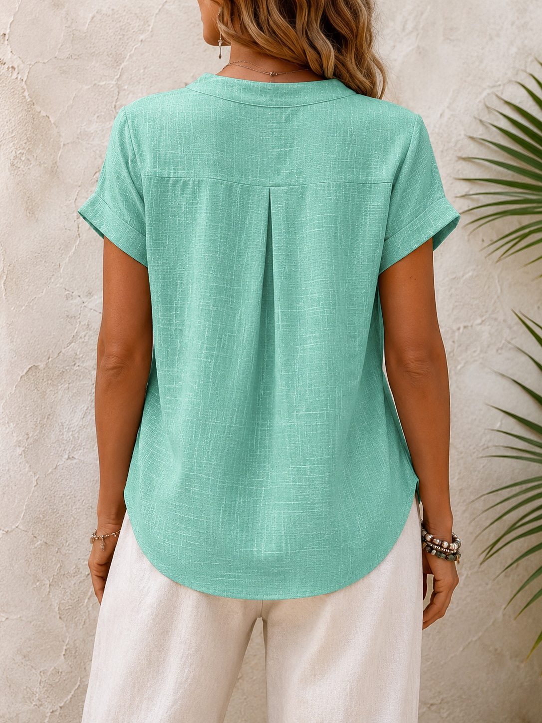 Women's High Neck 100% Cotton Top