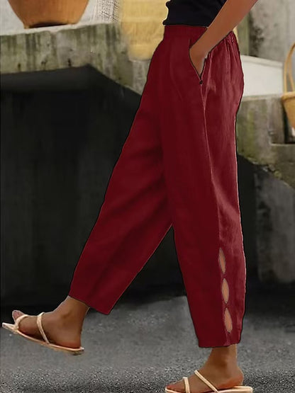 Women's Cotton Blend Chino Pants