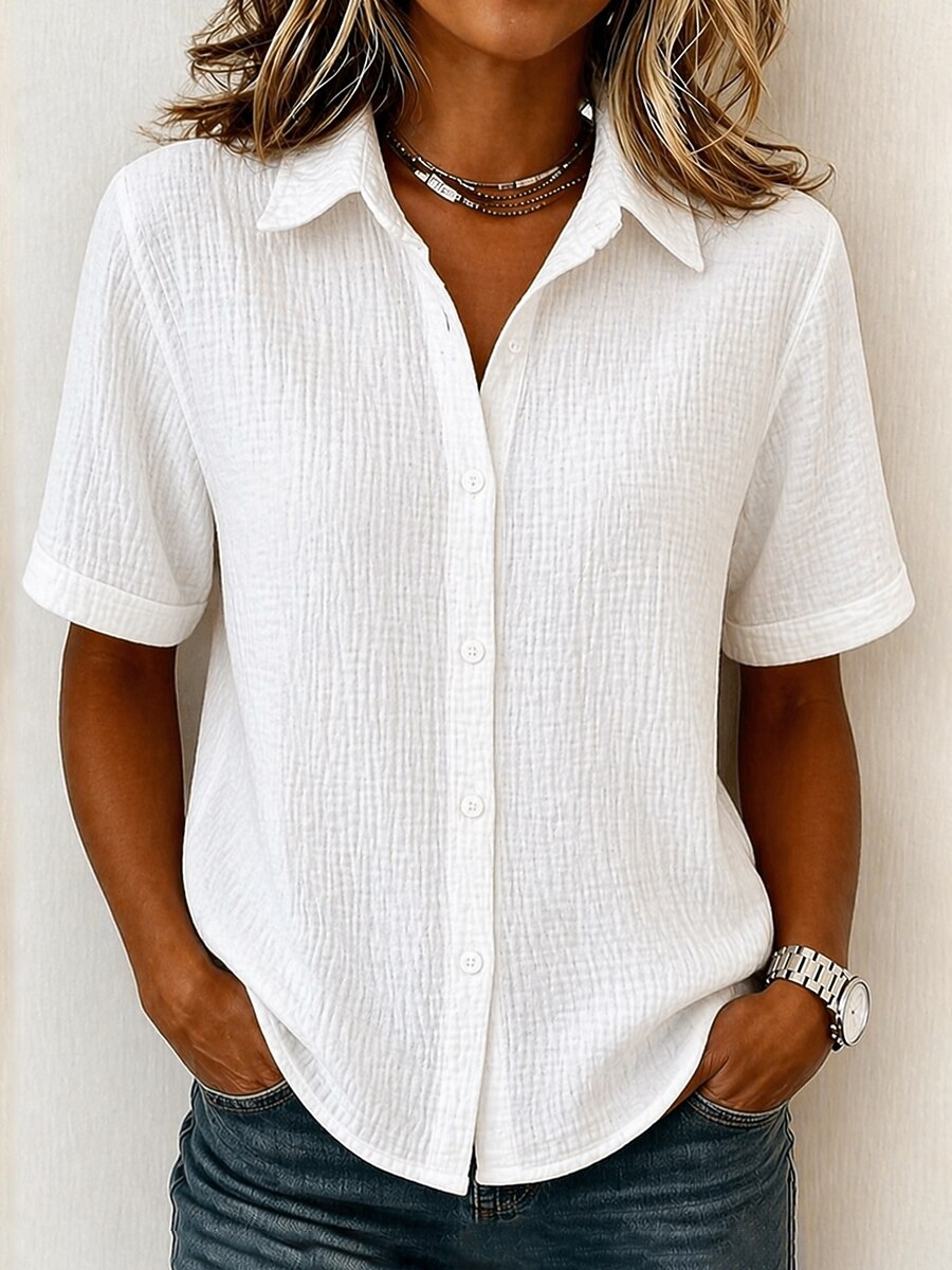 Women's Casual 100% Cotton Shirt