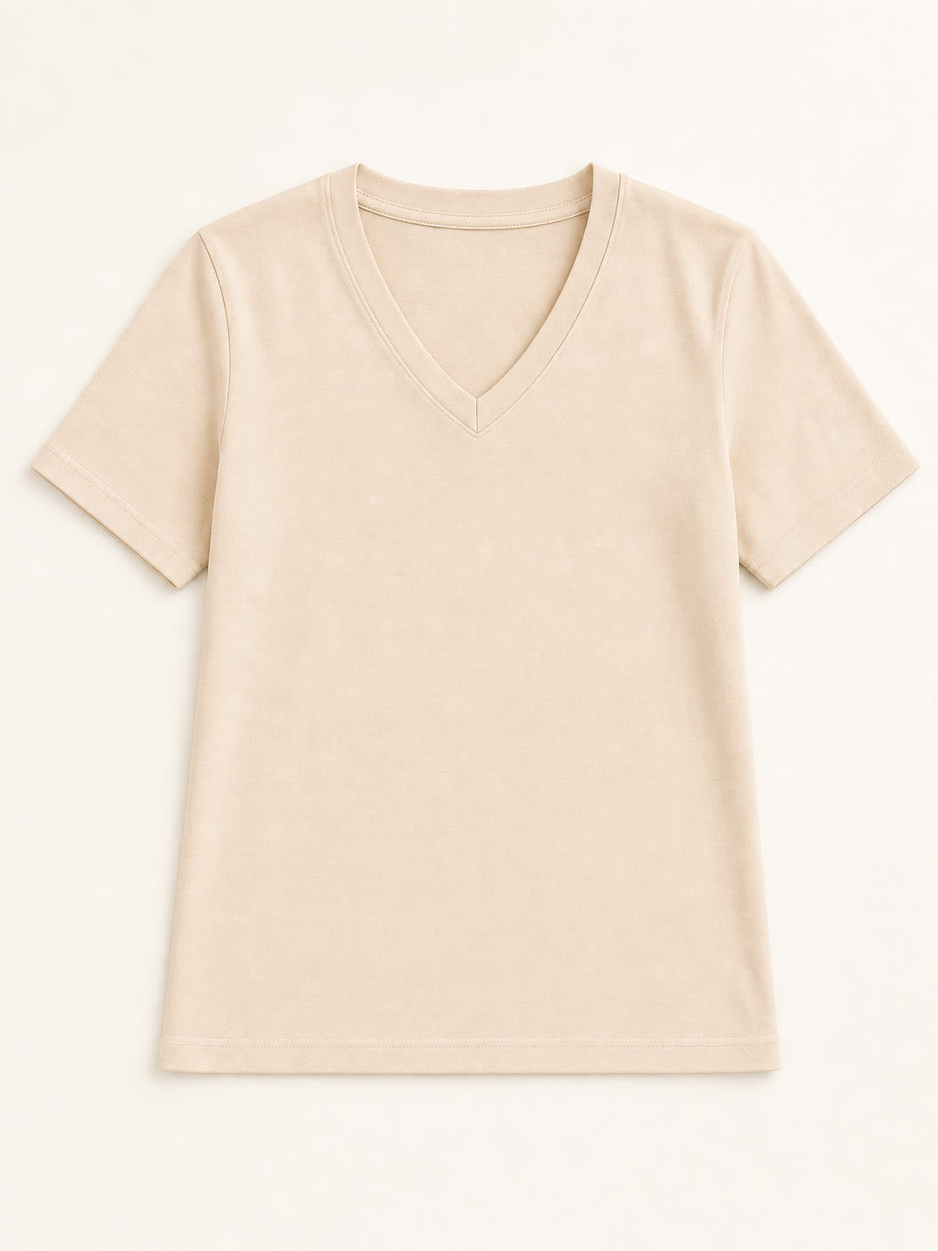 100% Cotton V Neck Tee