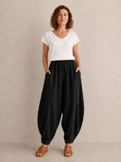 Premium Linen Balloon Pocket Pants