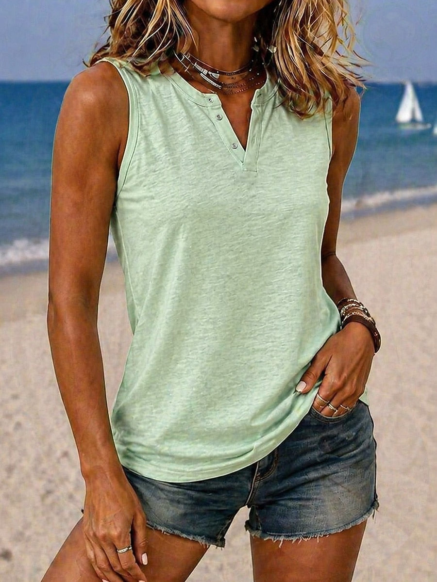 Texture Cotton Blend Tops