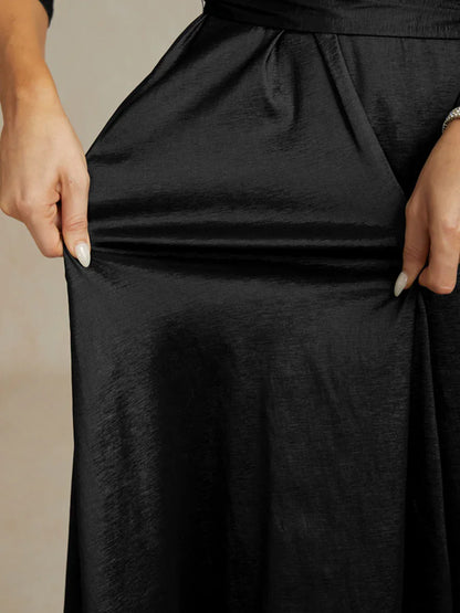 Florales Chiffon-Abendkleid mit asymmetrischem Saum