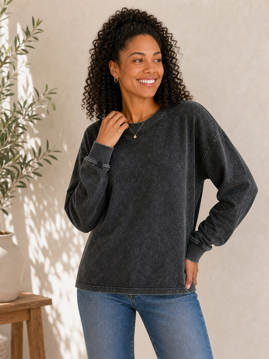 100% Cotton Crewneck Sweatshirt