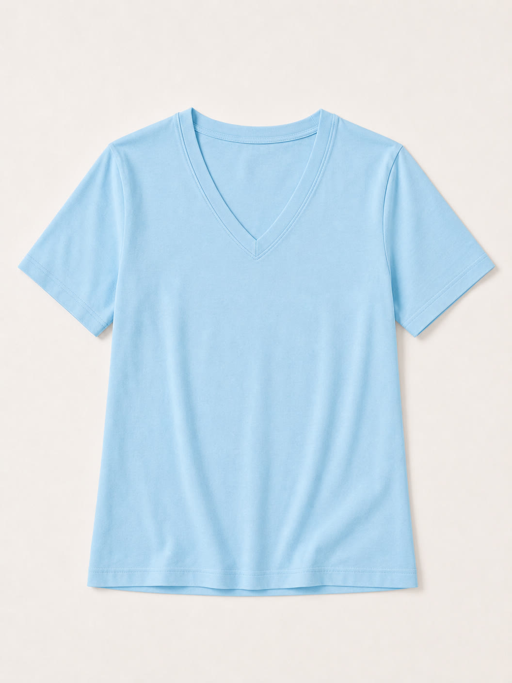 100% Cotton V Neck Tee