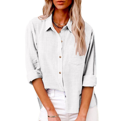 Women's Button Up 100% Cotton Shirt
