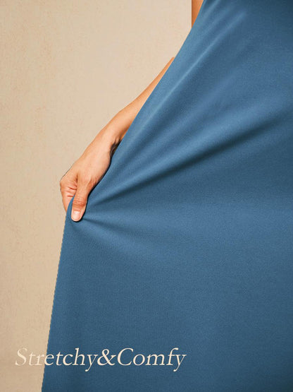 Beaded Chiffon Cape Dress