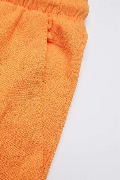 Women's Cotton Linen Capri Pants